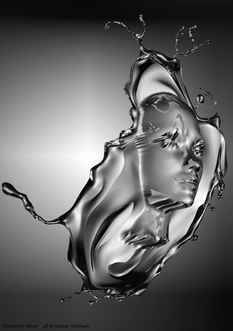 Visage - Liquide - Face - GIF