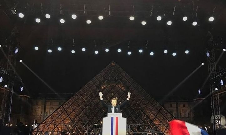 Emmanuel Macron - Pyramide du Louvre