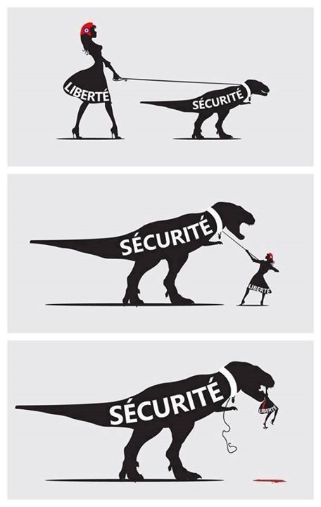 Liberté - Sécurité - Dinosaure