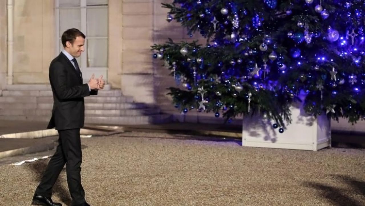 Macron - Elysée - Sapin de Noël
