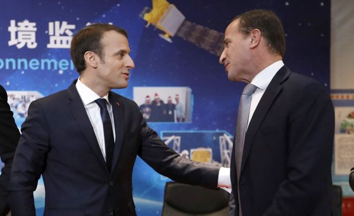 Emmanuel Macron et François Bouché - Chine