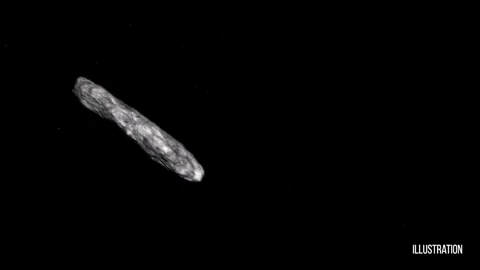 Oumuamua astéroide - GIF
