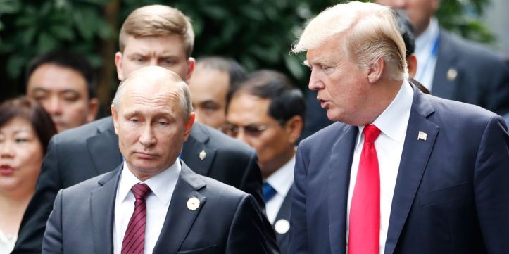 Poutine et Donald Trump