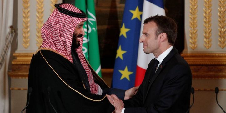 Emmanuel Macron &amp; le prince saoudien Mohammed ben Salmane
