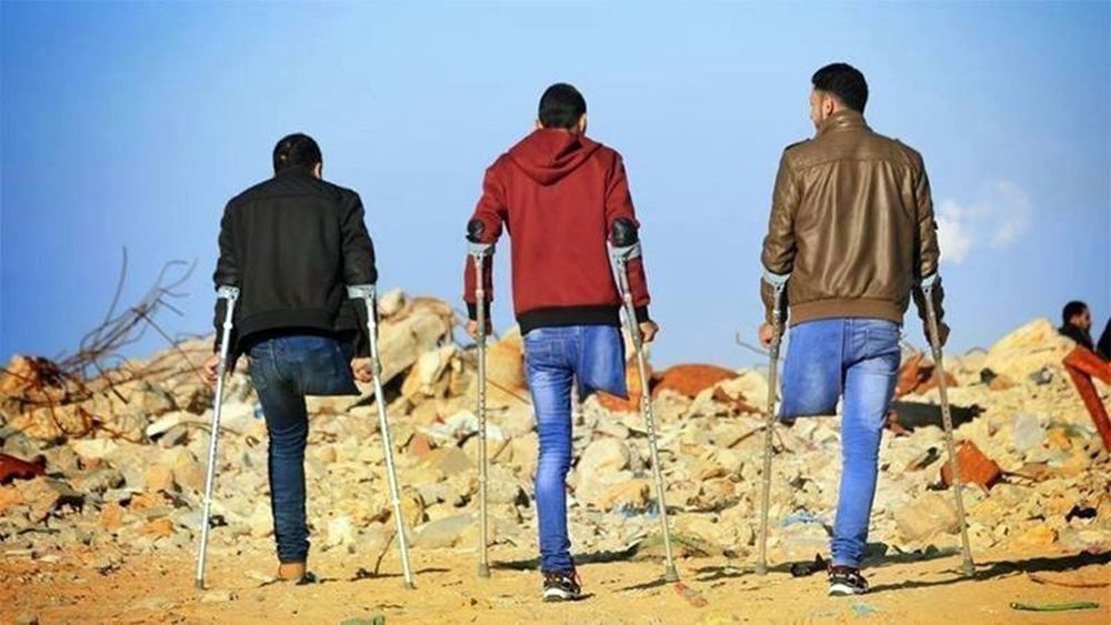 Palestinien handicapé - Balle explosive
