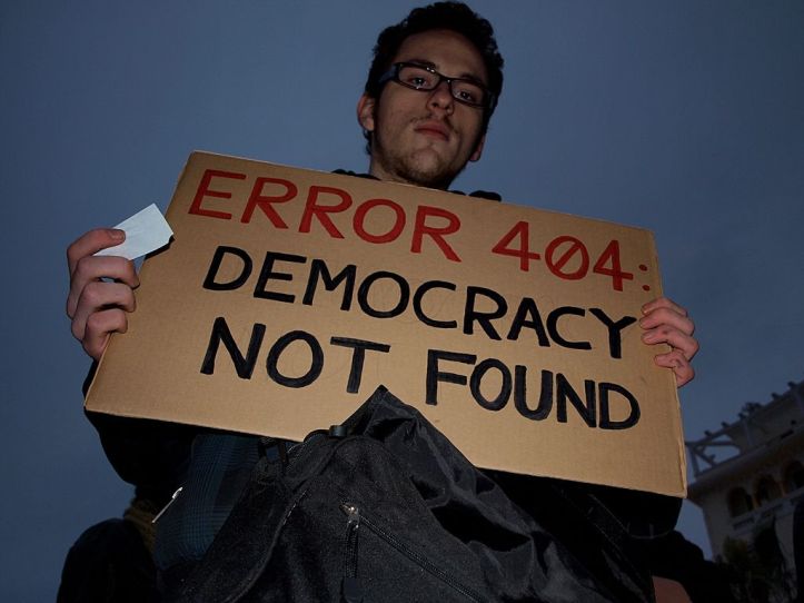 Démocratie - Ereur 404