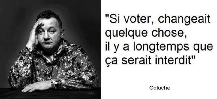 Citation - Coluche - Vote