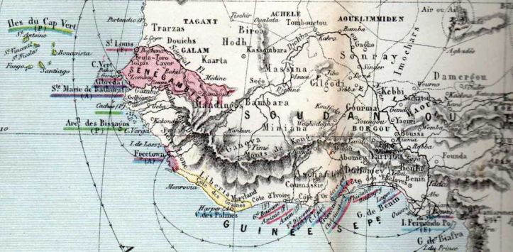 Carte géographique fictive - Afrique - 1