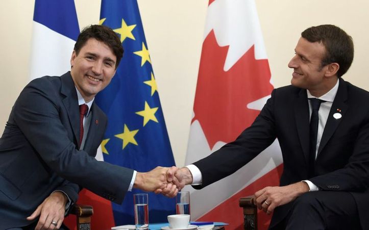 Justin Trudeau - Emmanuel Macron