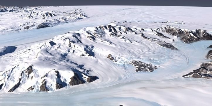 Glacier Byrd Antarctique